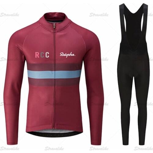 Ropa Ciclismo Hombre 2020 Cycling Team Cycling Set Long Sleeve Cycling Bib Pants Set Biker Wear Long Sleeve Ralvpha