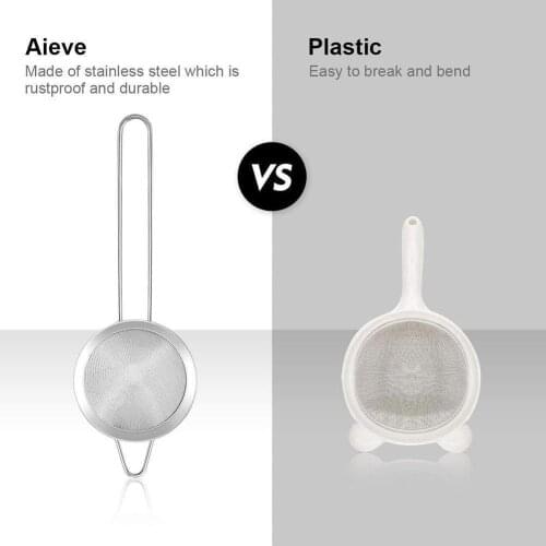 High Quality Kitchen Cooking Tools Supplies Steel Colanders Oil -35 Strainers I5O2