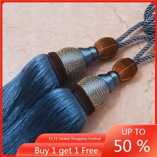 Curtain Tassel Strap European Style Living Room Bedroom Modern Versatile Rope Lace-up Hook Curtain Buckle Hanging Ball