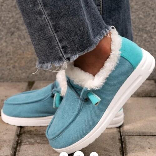 2020 New Casual Snow Boots Women High Quality Lace Up Thick Fur Warm Winter Boots Women Shoes Fashion Ankle Boots