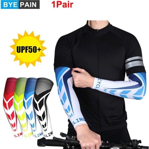 1Pair Arm Sleeves Unisex Summer Cooling UV Protection Anti-slip Arm Cover Sports Tattoo Cover for Driving Golf Fishing