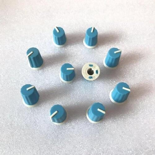 10PCS Replace EQ Rotary Knob For Pioneer DJ MIXER DJM djm-2000 900 850 750 700 800, - DAA1176 DAA1305 - blue color