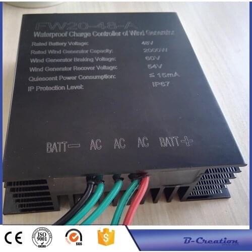 2000W 48V Wind Generator Charge Controller, 2KW 48V Wind Charge Regulator with Waterproof Grade IP67, CE Certificate Approved