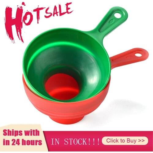 2021 Foldable Cute Kitchen Home Food Grade Silicone Folding Telescopic Funnel Jam Funnel Filling Wide Mouth Funnel Kitchen Tools