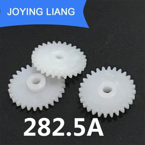 282.5A 0.5M Gears Modulus 0.5 28 Teeth Plastic Gear Disc Motor Parts Toy Accessories 10pcs/lot