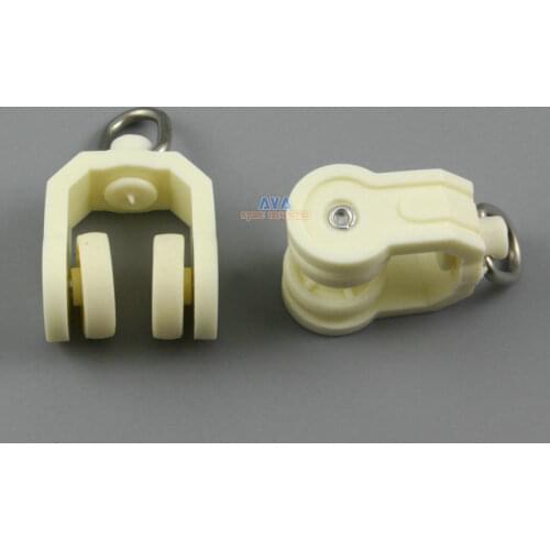 50 Pieces Curtain Track Roller Curtain Track Slide Gliders 22x38mm