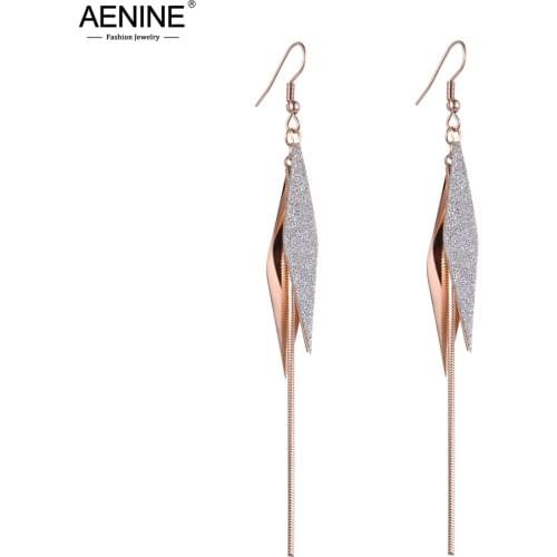 Женские серебрянные серьги AENINE China At AliExpress