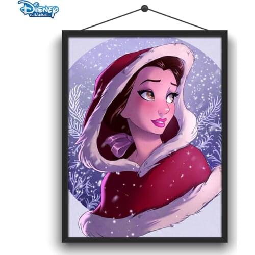 Disney 5D DIY Diamond Painting Beauty and The Beast Belle Princess Full of Diamond Embroidery Exquisite Handmade Home Decoration