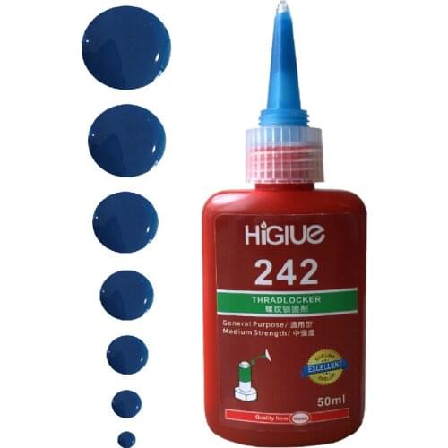 HiGlue 242 Anaerobic Sealant Adhesive Glue Threadlocker 50ml*1pcs