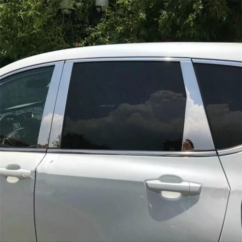 Car auto cover Styling For Honda CR-V CRV 2017 stainless steel 304 car window middle pillar column cap sticker accessories trim