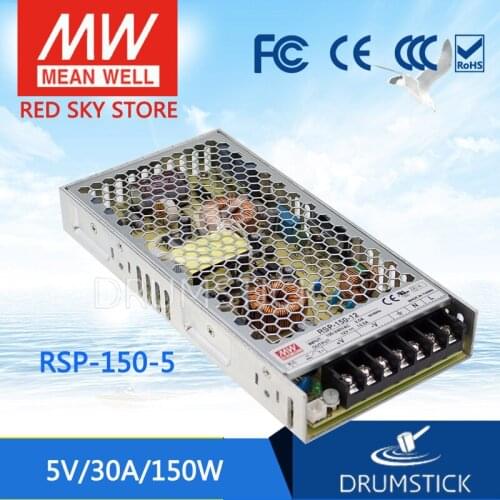 Friendly MEAN WELL 12Pack RSP-150-5 5V 30A meanwell RSP-150 5V 150W Single Output with PFC Function Power Supply