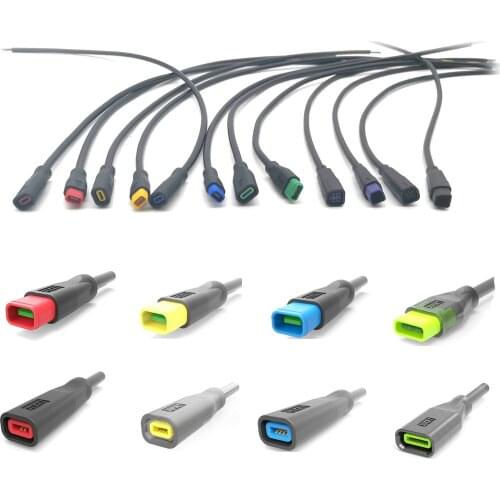 BULU Julet 2 3 4 5 6 Pin Waterproof Unique Shape Extend Cable Connector for Ebike Light Throttle Ebrake Display