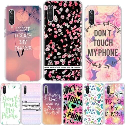 Do Not Touch My Phone Pink Flower Phone Case For Xiaomi Redmi Note 10 9 9S 8 8T 7 6 5 9C 9A 8A 7A 6A 5A Pro S2 K20 K30 Coque