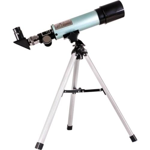 Children Refracting Telescope with Tripod and Finderscope Portable Monocular Astronomical Telescope for Students