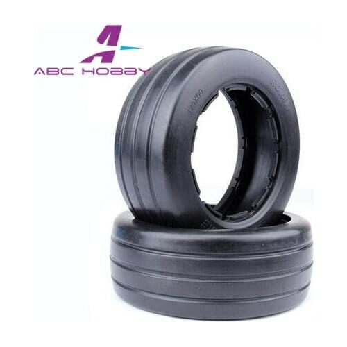 HPI RACING/KM HPI 5B 5T 5SC LOSI TDBX FS racing MCD 1/5 Rovan front slick tyres skin set without inner foam