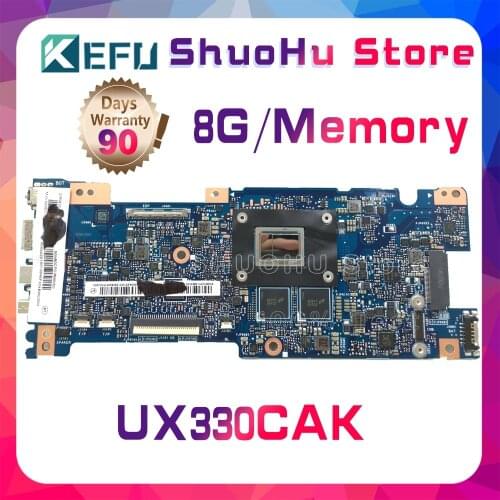 KEFU For ASUS ZenBook UX330CAK UX330CA UX330C UX330 8G Memory Laptop Motherboard Tested 100% Work Original Mainboard