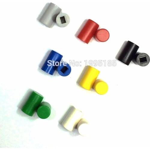 100PCS A04 6 * 10 round buttons cap for 8.5 * 8.5 / 8 * 8 Key Switch Seven Color Black White Yellow Gray Green Blue Red Plastic