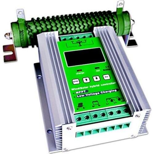 12/24V 600W LCD MPPT Solar Panel Charger Controller Wind-Solar Complementary Collector Generator Regulador Solar Power Controler