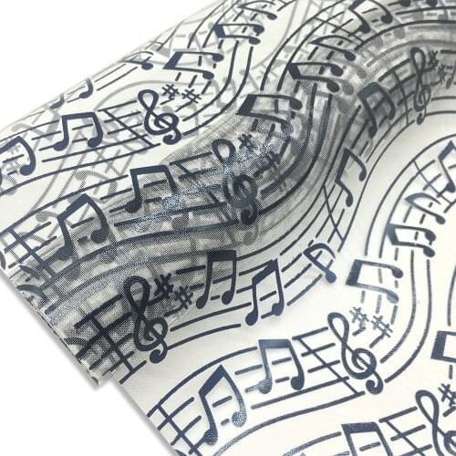 Lace Fabric Music note gauze Tulle mesh fabric 28cm*5yards