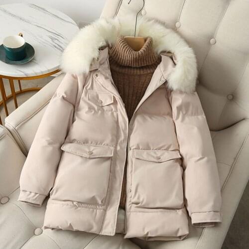New 2021 Women Jacket Winter Thick Hooded Cotton Coats Female Korean Loose Parkas Ladies Oversize Outwear