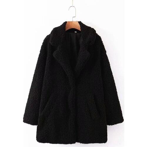 Women 2019zaraing-style za new casual winter long section of loose coat jacket belt
