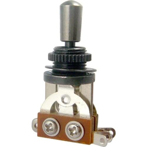 Internal Thread 3.5mm Brass Electric Guitar Toggle Switches Knobs Tip Cap Button