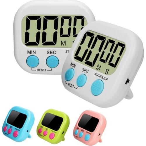 Kitchen Timer Big Digits Loud Alarm Magnetic Backing Stand With Large LCD Display For Digital Timer Cooking Baking Sports Games