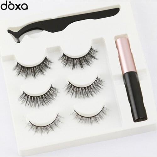 Magnetic Eyelashes Eyeliner Eyelash Curler Magnet Natural Long Magnetic False Eyelashes With Magnetic Eyeliner magnetic lashes