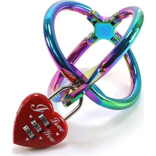 Metal Handcuffs Bandage for Female Male Cross Handcuffs with Love Lock Restraints Bracelet Hand Cuffs Bounded Fun Sex Products