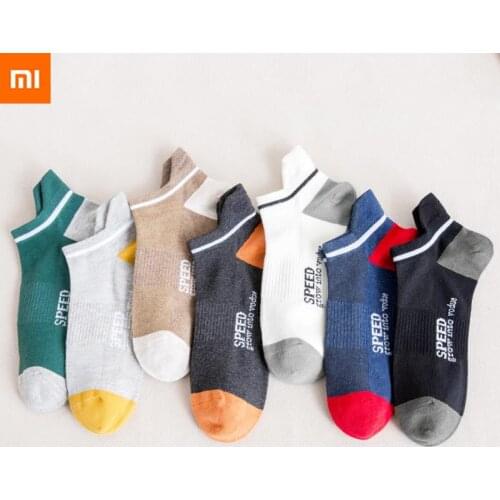 5pair Xiaomi Men Socks Comfortable Socks Men Quality Breathable Cotton Casual Socks 39-44 Meias Colorful Fashion Boat Socks