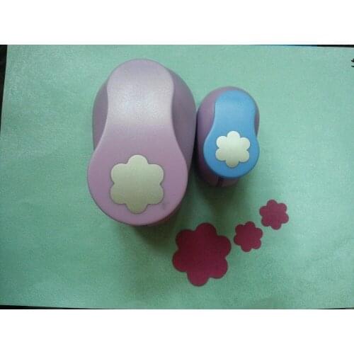 2pcs(5.0cm,2.5cm) flower shape craft punch set Punch Craft Scrapbooking school Paper Puncher eva hole punch free shipping