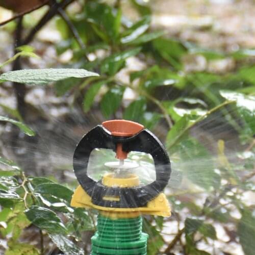 Male thread 1/2 3/4 Rotary garden watering sprinkler Nozzle Rain Shape Rotating water nozzle Garden Lawn Irrigation 1pcs