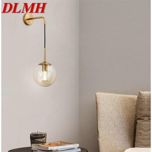 DLMH Nordic Wall Lamp Sconces Contemporary Light Round Fixtures for Home Indoor Living Room Decoration