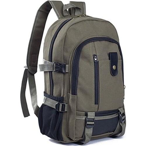 2021 New Fashion Vintage Mens Canvas Backpack Travel Mens Bag Men Backbag Large Capacity for College Students New Trend Y271