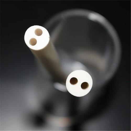 OD*ID*Length=1.0*0.2mm*100mm / 2 bores insulators / good thermostability / insulation / ceramic tube