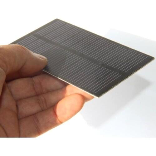 Wholesale 1W 5V Solar Cell Solar Module Monocrystalline PET Solar Panel DIY Solar Charger 107*61MM 50pcs Free Shipping