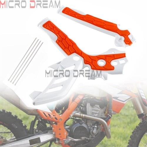 Pair Frame Guard Protection Cover for SX EXC XCW SXF XC XCF Off Road Grips Frame Guards Dirt Bike MX Enduro Frameguards 125-500