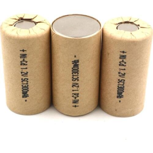 SC 1300mAh NI CD battery high capacity high rate power type rechargeable battery for power tools