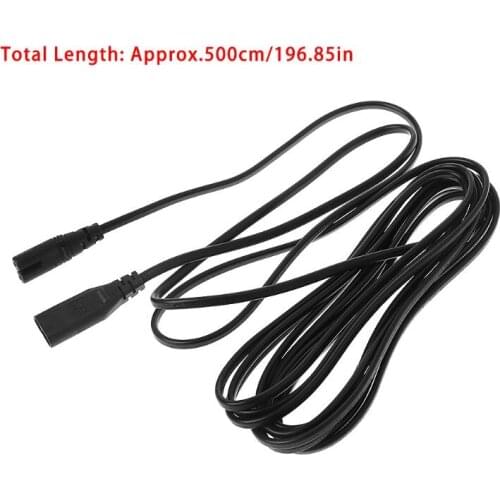 IEC 320 2-Pin C7 Female To C8 Male Figure 8 Power Adapter Extension Cable 5M
