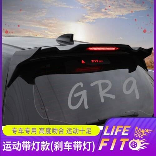 For Fit GR9 high quality 2021+ ABS Plastic Unpainted Color Rear Spoiler Wing Trunk Lid Cover Car Styling