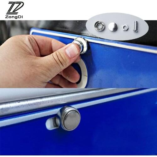 ZD 16X Car License Plate Bolts Frame Chrome Screws for Audi A4 B6 B8 VW Passat B5 B7 Skoda Octavia A7 A5 Renault Megane 2 3 Ford