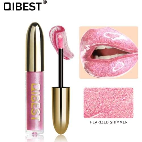 1PC 28Colors Moisturizer Glitter Jelly Long Lasting LipGloss Makeup Candy Color Lip Gloss Waterproof Glitter Liquid Batons T1084