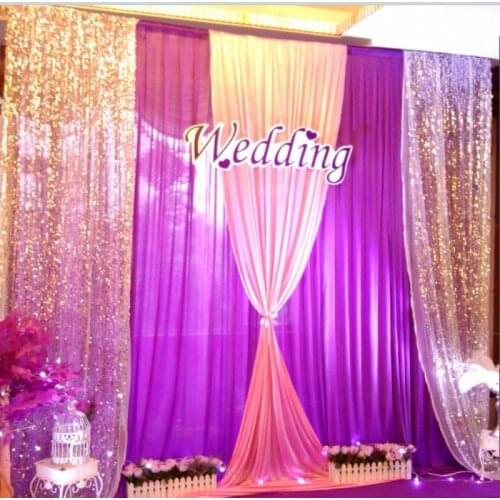 10FTX10FT Ice Silk Party Background Curtain Sequin Backdrop Drape Wedding Stage Baby Shower Wall Glitter Backdrop Curtain