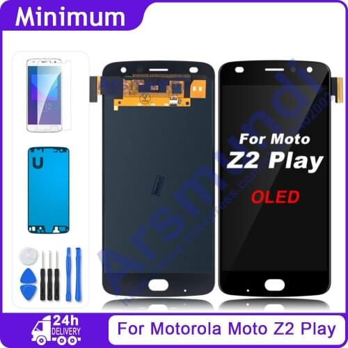 5.5" OLED For Motorola Moto Z2 Play XT1710 LCD Display Touch Screen Digitizer Assembly For Moto Z2 Play XT1710-01/07/08/10