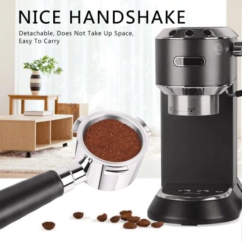 51mm Bottomless Portafilter for Delonghi ECP31 Machine Filter Holder 304 Stainless Steel Replacement Filter Basket Coffee Access