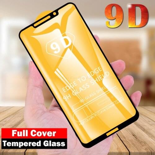9D Full Cover Tempered Glass For Motorola Moto One Vision Action Power Macro P50 P30 Note Screen Protector Glass Film