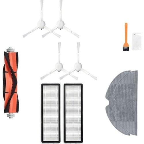 AD-Main Side Brush Mop Cloth Replacement Kits for Xiaomi Mijia 1C / STYTJ01ZHM Robot Vacuum Cleaner Part Accessories
