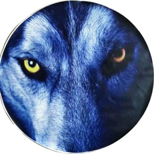 Car 14", 15",16" ,17'' inch picture Logo PVC PU Spare Tire Tyre Wheel Valve Covers For Cars Accessories