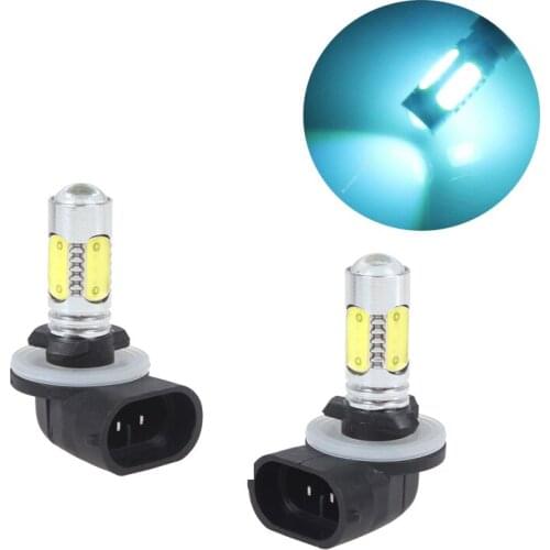 Car Led 7.5W Cob Chip 881 H27 LED Fog Light Daytime Running Lamp DRL Fog Bulb Lamp For KIA Sorento Hyundai Ice Blue