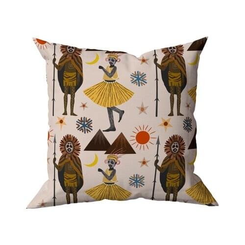 Belnido Home Premium Ethnic African Motif Pillow decorate Case KRY1002